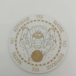 Tavola a pendolo artigianale per tarocchi e letture spirituali tavola a pendolo in legno per una divinazione accurata - Product Image 4