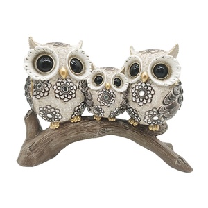 Accesorios <span class=keywords><strong>de</strong></span> decoración para el hogar, figuritas <span class=keywords><strong>de</strong></span> animales <span class=keywords><strong>de</strong></span> resina, búho, escultura artesanal, regalos modernos - Product Image 1