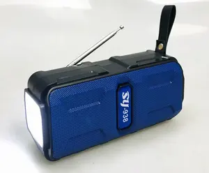 SY-938 Support USB TF CARD FM RADIO Wireless Speaker Home Theater System With Light With Solar