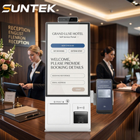 Kiosque d'auto-enregistrement pour hôtel, écran tactile 15,6 pouces, terminal de libre-service de bureau avec support POS modulaire