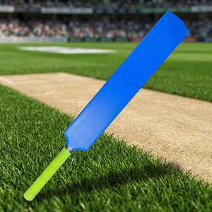 Batte de cricket de couleur bleue très demandée Utilisation de guichet en plastique de bonne qualité pour équipement de sport de batte de cricket Taille et logo personnalisés - Product Image 3
