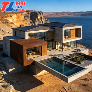 Progettazione Architettonica 3D di Villa di Lusso Moderna, Casa Prefabbricata con Struttura in Acciaio Leggero - Product Image 3