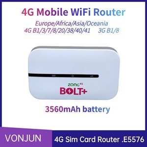 Router Móvil 4G E5576S, Punto de Acceso WiFi Portátil con Ranura para Tarjeta SIM, Velocidad de 150 Mbps, 2.4 GHz, Batería de 3000 mAh, E921 - Product Image 2