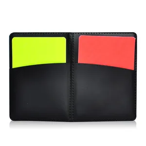 High performance Warning Football Soccer Referee Wallet Notebook with Red Yellow Card