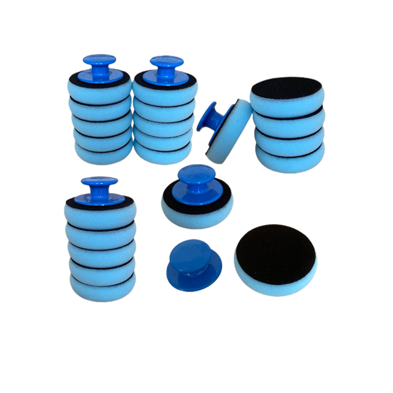 Автомобильная восковая губка с ручкой, полировальная Автомобильная восковая губка, ручная восковая губка