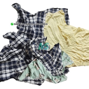 Chiffons de nettoyage en coton coupés, couleur foncée, en provenance de t-shirts usagés - Product Image 3