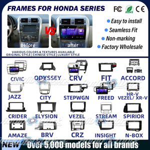 Cadre Android pour autoradio <span class=keywords><strong>NISSAN</strong></span> Sunny, vente en gros d'usine, kits de panneaux de tableau de bord, lecteur DVD de voiture, cadre d'autoradio - Product Image 2