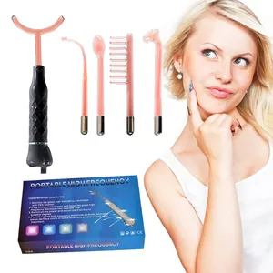 Portable Handheld Electrotherapy Skin Care Galvanic Wand High Frequency Facial Machine
