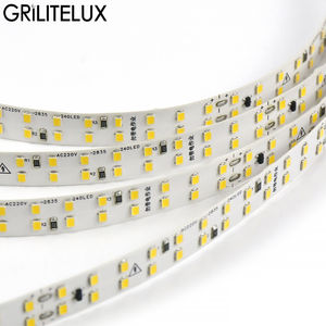 Bande LED haute tension AC220V sans driver SMD2835 240 LED/m IP67 IP20 Installation facile à découper Bande LED double rangée étanche - Product Image 1