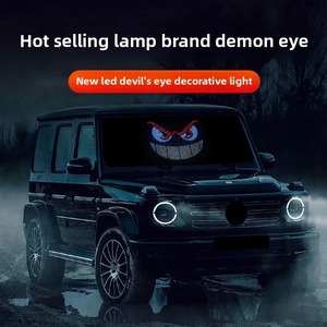 1 Juego de Luces LED Gprgit A806 12V USB con <span class=keywords><strong>Ojos</strong></span> de <span class=keywords><strong>Demonio</strong></span> Animados, Panel de Matriz LED, Nuevas, Luces Interiores Todoterreno, Accesorio para Autos - Product Image 3