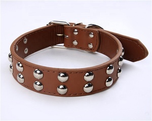 Collar para Perro de Doble Fila con Hebilla de Tubo de Hierro y Tachuelas de Hongo de Aleación de Zinc, Material PU, Venta Caliente 2025 - Product Image 5