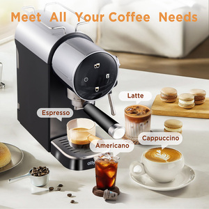 Machine à café expresso semi-automatique compacte électrique avec poignée supérieure, facile à déplacer, pour cappuccino, usage domestique, 15 bars - Product Image 5