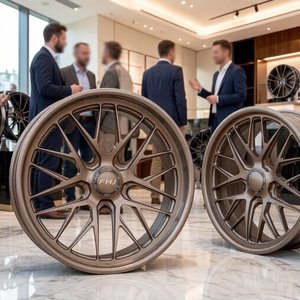 Jantes forgées personnalisées FHJ Bronze 18 19 20 21 22 23 24 pouces 5X114.3 noires à rayons multiples pour Mercedes BMW Audi <span class=keywords><strong>SUV</strong></span> <span class=keywords><strong>Lamborghini</strong></span> - Product Image 2