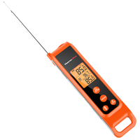 Termometer infra merah aman Oven baca instan 2 in 1 untuk TP420 Digital dengan Probe daging untuk memasak