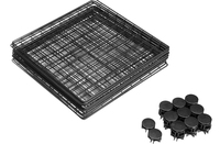 Cage pour Cochons d'Inde sur 2 Étages, Cage DIY Démontable, Petit Enclos pour Animaux de Compagnie, Parc Intérieur pour Cochon d'Inde, Niche pour Lapin/Chat