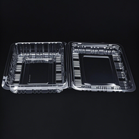 d'emballage en plastique pour pain de boulangerie de sécurité alimentaire Blister PET Clamshell Desserts Conteneur à emporter