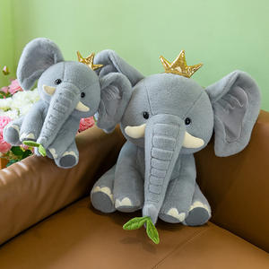 Peluche Éléphant Prince et <span class=keywords><strong>Princesse</strong></span> du Fabricant Crown Prince Princess, Doudou Apaisant pour le Sommeil, <span class=keywords><strong>Poupée</strong></span> en Peluche Animaux - Product Image 3
