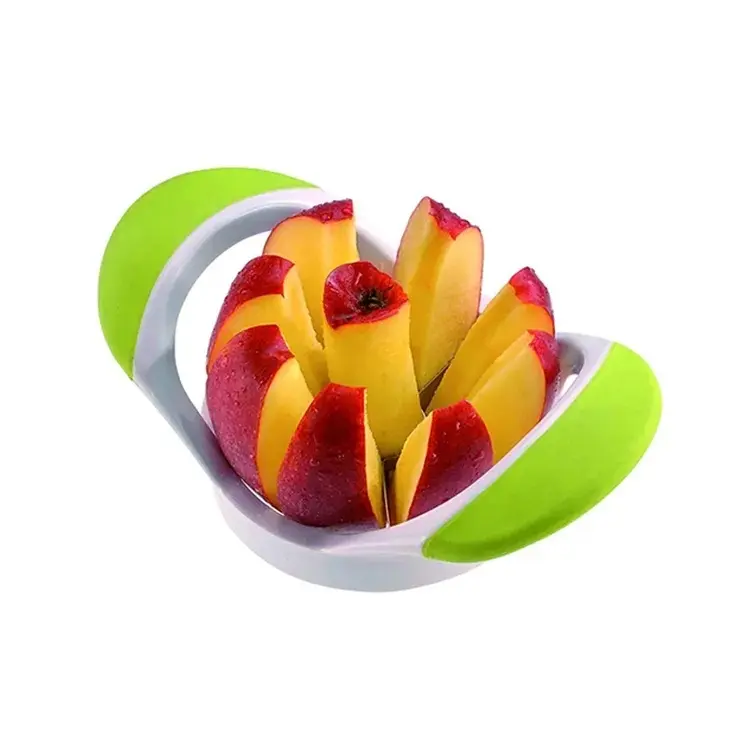 Alat Pengiris Apel Pemotong Buah Pemotong Buah Pisau Baja Tahan Karat Tajam & Pegangan Plastik Ergonomis Apple Corer