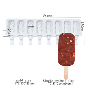 D5002 8 Cetakan Aromaterapi 3D Dekorasi Resin, Es Krim Berlian Kombinasi Es Krim Es Loli Jelly - Product Image 6