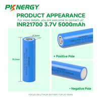 Baterai PKNERGY 5000mah 21700 Sel Baterai Lithium Isi Ulang 3.7v 21700 5000mah untuk Kamera