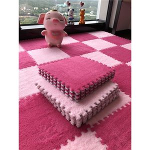 Tapis de jeu mignon pour enfants, 2 cm d'épaisseur, rectangulaire, couleur unie, en fibres chimiques, pour usage domestique et extérieur, sûr et antidérapant, tapis de sol pour bébé - Product Image 2