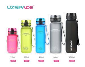 350ml/12oz chai nước bằng nhựa BPA-free motivational thể thao Chai Nước thời gian đánh dấu miệng rộng leakproof, dòng chảy nhanh công nghệ - Product Image 2