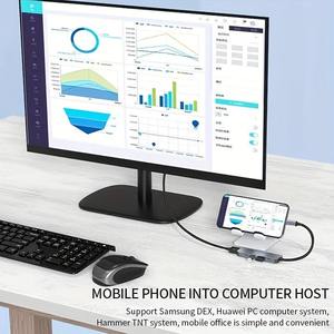 Base de Conexión USB 3.0 <span class=keywords><strong>5</strong></span> en 1 con Aleación de Aluminio, Transferencia de Datos de Alta Velocidad, Soporte para Tarjetas SD, Compatible con Laptops, 4K - Product Image 6