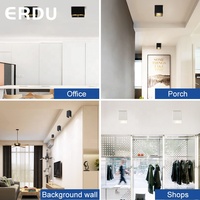 Spot lumineux LED carré intelligent Anti-éblouissement, 20 w, lumière à intensité modulable, applique murale, éclairage de plafond, montage en Surface, lumière d'urgence, lave-linge