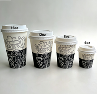 Gobelets en papier jetables biodégradables et compostables de qualité alimentaire à paroi simple pour café à emporter, personnalisables, vente en gros usine