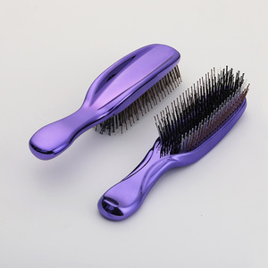 Peigne de massage <span class=keywords><strong>SPA</strong></span> <span class=keywords><strong>pour</strong></span> le cuir chevelu, à long manche, en nylon électroplaqué, <span class=keywords><strong>pour</strong></span> le nettoyage du cuir chevelu et le lissage des cheveux - Product Image 1