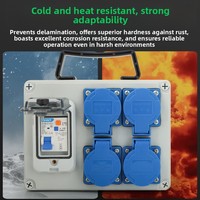 Boîte de distribution électrique industrielle OEM ABS étanche multi-prises prises combinées bande de prise facile d'accès acier industriel