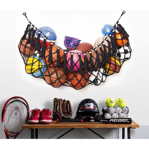 Bóng chuyền bóng đá lưu trữ giá thể thao thiết bị nhà để xe Treo Giỏ tổ chức <span class=keywords><strong>Net</strong></span> bóng rổ thể thao bóng rổ lưu trữ <span class=keywords><strong>Net</strong></span> võng - Product Image 2