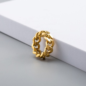 欧洲时尚不锈钢电镀古巴男士链环 - Product Image 5