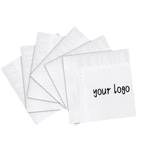 Fabricants d'usine serviettes de table personnalisées bon marché pour fêtes de restaurant serviettes blanches imprimées personnalisées - Product Image 1
