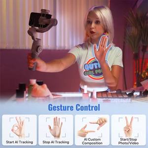 Estabilizador de teléfono inteligente ZHIYUN SMOOTH 5E, Gimbal de 3 ejes con seguimiento inteligente, antivibración, edición inteligente, control remoto, palo para selfies - Product Image 4