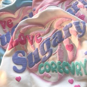 Fabricants de vêtements – Sweat-shirt japonais personnalisé en mousse 100 % coton, col rond de haute qualité, impression 3D en relief, sweat à capuche - Product Image 3