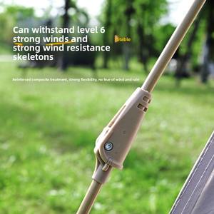 Tienda emergente de protección UV portátil <span class=keywords><strong>2</strong></span> en 1, toldo automático Hexagonal con pegamento negro <span class=keywords><strong>para</strong></span> acampar al aire libre y picnics - Product Image 6