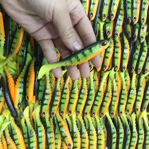 Esca Artificiale con Coda a Paletta, Esca Morbida in Silicone a Forma di Pesce Minnow, 105mm 8.8g, Esca Bionica per la Pesca - Product Image 6