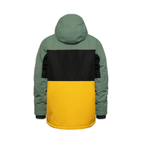 Veste de ski pour homme, coupe-vent, personnalisable, pour station de ski, veste matelassée pour snowboard, mélange de couleurs, thermique, double anorak pour snowboard et ski