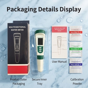 Testeur <span class=keywords><strong>d</strong></span>'<span class=keywords><strong>eau</strong></span> portable, 5-en-1 PH/TDS/Salinité/Température et mètre EC, mètre TDS, kit de test pour aquarium et piscine <span class=keywords><strong>d</strong></span>'<span class=keywords><strong>eau</strong></span> salée - Product Image 1