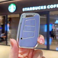 Coque de clé complète en TPU avec boucle pour Volkswagen Sagitar, Tiguan L, Langyi Plus, Bora, Magotan, Lingdu, Tuyue, Tuang X