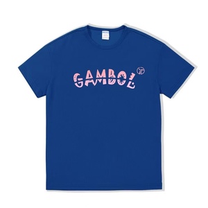 T-shirt GAMBOL ample à imprimé lettres en relief, style Hip Hop, manches courtes, streetwear décontracté, multicolore (noir clair) 220g, mode quotidienne - Product Image 4
