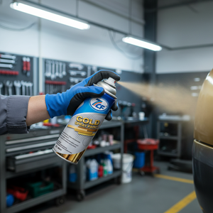 สีทองเมทัลลิก 7CF สีอะคริลิคแบบสเปรย์ ให้เอฟเฟกต์สีทอง - Product Image 4