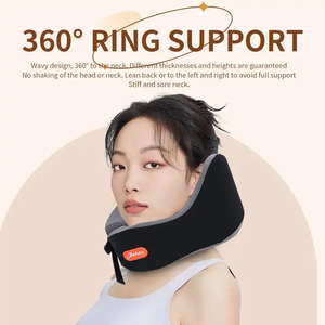 Almohada de Viaje de Espuma Viscoelástica Ajustable y Portátil con Soporte para la Cabeza de 360 Grados y Función de Masaje para Viajes en Avión, Nuevo Diseño 2024 - Product Image 3