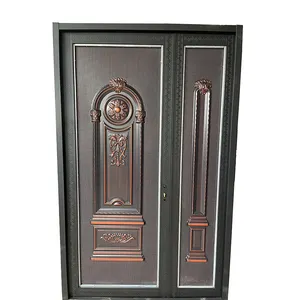 ABYAT One And Half Safety Steel Exterior Door Apartment Entry Front Door For Home