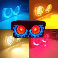 Lumières Stroboscopiques Blinder Effet Double Œil de Chat 2pcs 50W RGB Blanc Doré, Plusieurs Options de Couleurs, pour Fêtes, KTV, Bars