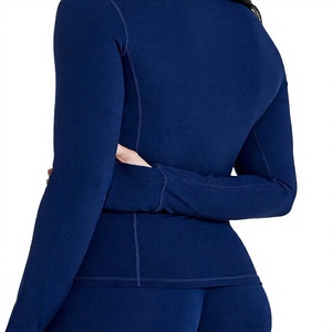 Promate International Autumn Women Gym Comfortable Full Zipper <b>Yoga</b> <b>Jacket</b> Windproof Breathable Lightweight Fast-Dry Long-Sleeve - Product Image 5