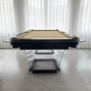Tavolo da <span class=keywords><strong>Biliardo</strong></span> in Vetro Temperato di Alta Gamma con Design Creativo, Tavolo da <span class=keywords><strong>Biliardo</strong></span> in Cristallo per Club e Intrattenimento - Product Image 2