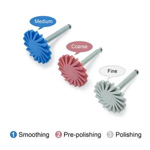 Kit de disques de polissage auto-lustrants en caoutchouc diamanté, 3 grains, RA 2,35 mm, pour résine composite, zircone, outils de laboratoire <span class=keywords><strong>dentaire</strong></span> - Product Image 4