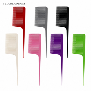 Peine profesional <span class=keywords><strong>de</strong></span> ABS resistente al calor para seccionar, resaltar y teñir el <span class=keywords><strong>cabello</strong></span>, ideal para salones <span class=keywords><strong>de</strong></span> belleza y barberías, venta al por mayor, listo para OEM. - Product Image 1